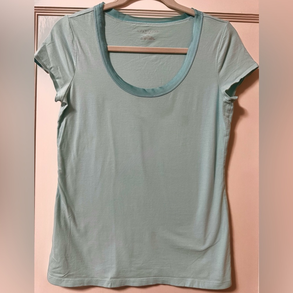 Ann Taylor Women's Mint Short Sleeve Tee